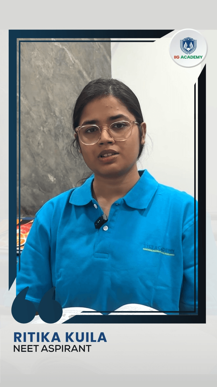Ritika Kuila - NEET Aspirant