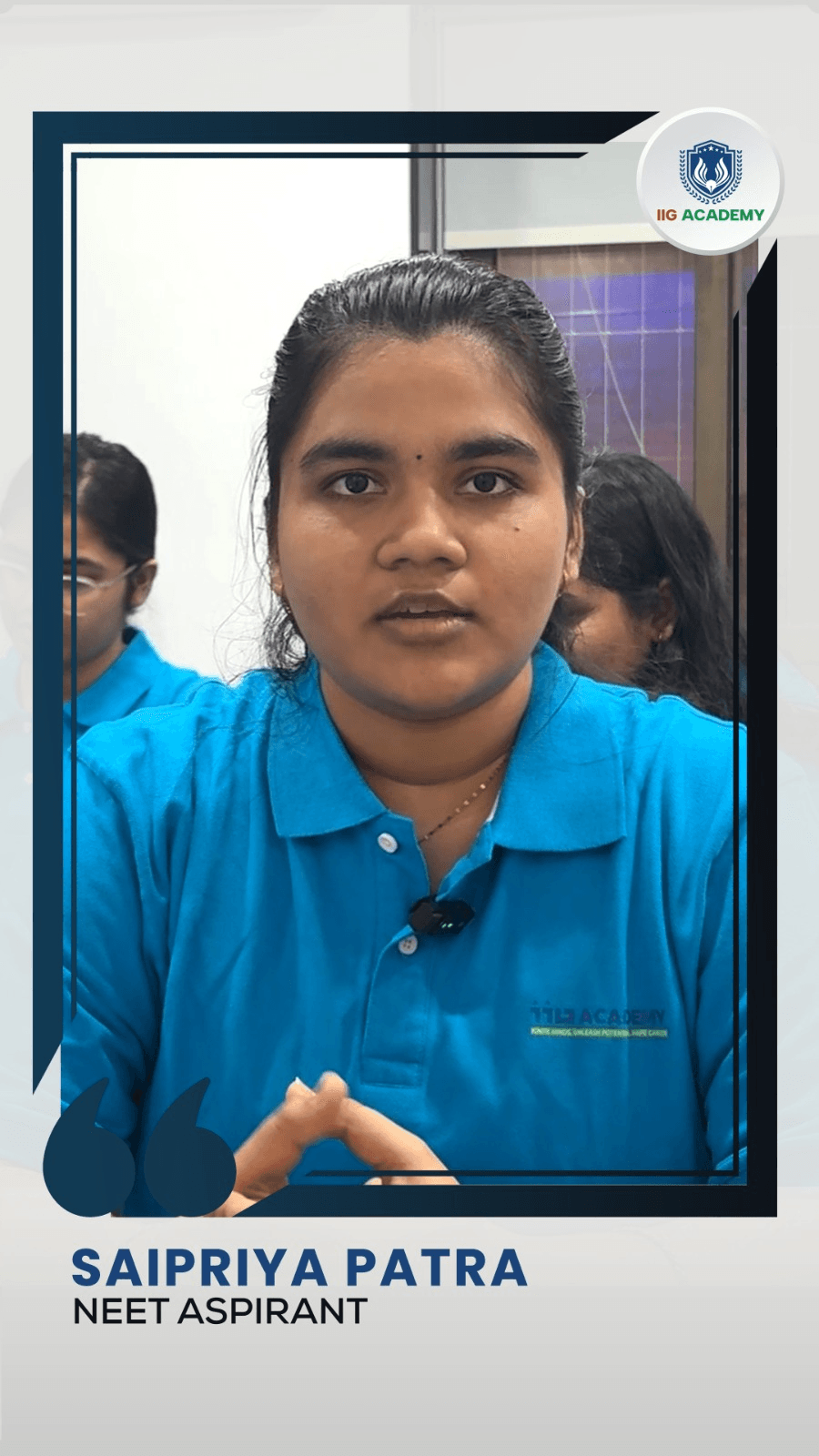 Saipriya Patra - NEET Aspirant